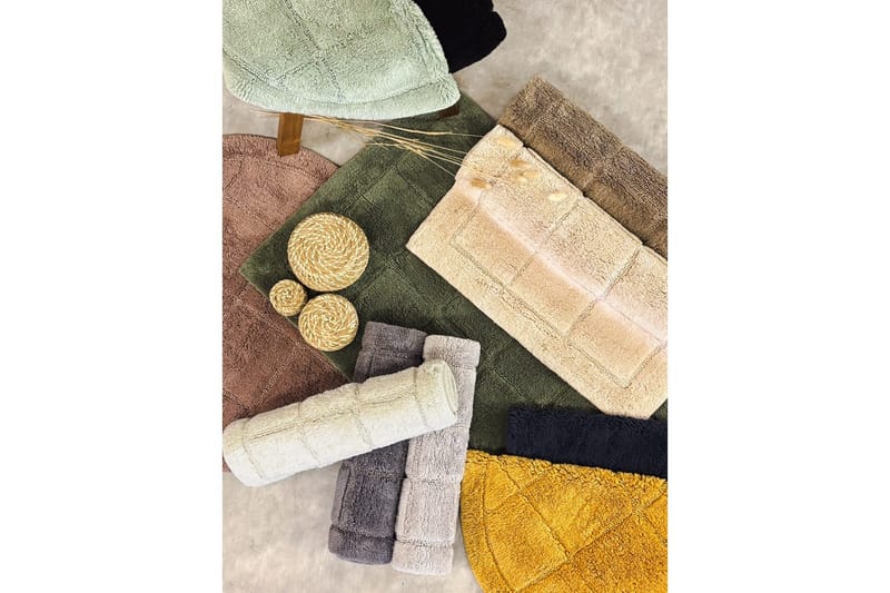 Badrumsmatta Square - 70x120 cm, Dusty Pink - Inredning - Badrumsinredning - Badrumspall
