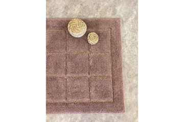 Badrumsmatta Square - 70x120 cm, Dusty Pink - Inredning - Badrumsinredning - Badrumspall