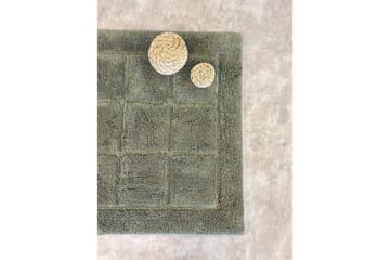 Badrumsmatta Square - 70x120 cm, Emerald Green - Inredning - Badrumsinredning - Badrumspall