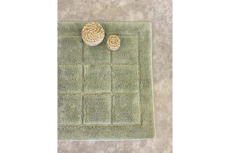 Badrumsmatta Square - 70x120 cm, Light Green - Inredning - Badrumsinredning - Badrumspall