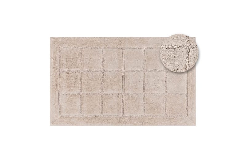 Badrumsmatta Square - 70x120 cm, Nature - Textil & mattor - Matta - Små mattor