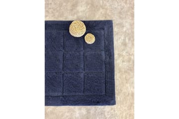 Badrumsmatta Square - 70x120 cm, Navy Blue - Inredning - Badrumsinredning - Badrumspall