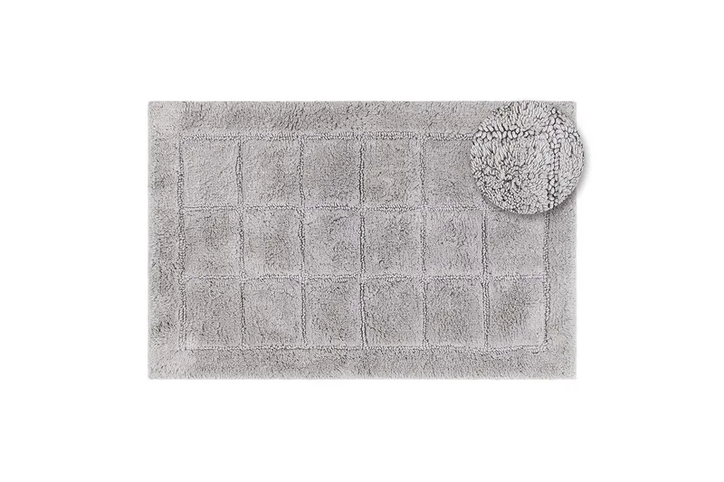 Badrumsmatta Square - 70x120 cm, Silver - Textil & mattor - Matta - Badrumsmatta