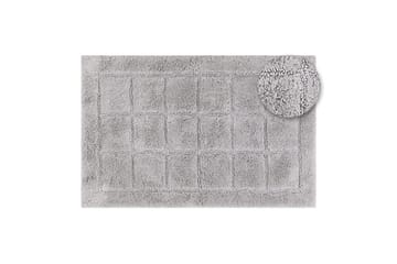 Badrumsmatta Square - 70x120 cm, Silver - Inredning - Badrumsinredning - Badrumspall