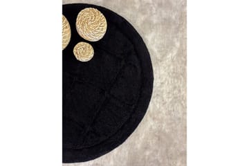 Badrumsmatta Square - 80x80 cm, Black - Inredning - Badrumsinredning - Badrumspall