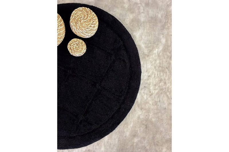 Badrumsmatta Square - 80x80 cm, Black - Textil & mattor - Matta - Badrumsmatta
