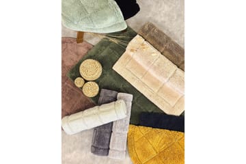 Badrumsmatta Square - 80x80 cm, Creme - Inredning - Badrumsinredning - Badrumspall