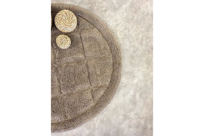 Badrumsmatta Square - 80x80 cm, Dark Linen - Textil & mattor - Matta - Badrumsmatta