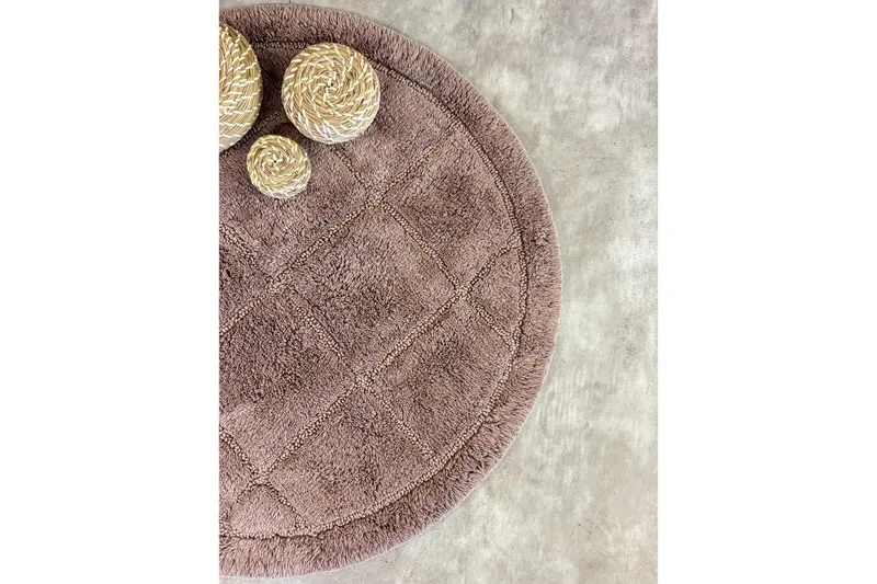 Badrumsmatta Square - 80x80 cm, Dusty Pink - Textil & mattor - Matta - Badrumsmatta