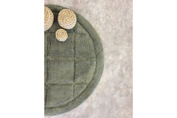 Badrumsmatta Square - 80x80 cm, Emerald Green - Inredning - Badrumsinredning - Badrumspall