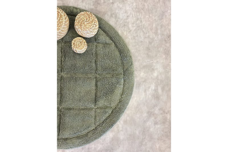 Badrumsmatta Square - 80x80 cm, Emerald Green - Inredning - Badrumsinredning - Badrumspall