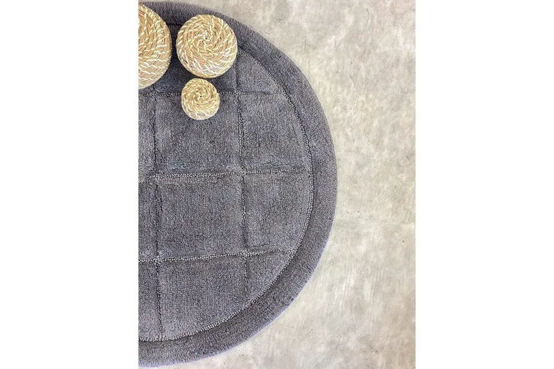 Badrumsmatta Square - 80x80 cm, Grey - Textil & mattor - Matta - Badrumsmatta