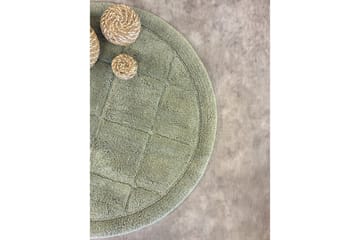 Badrumsmatta Square - 80x80 cm, Light Green - Inredning - Badrumsinredning - Badrumspall
