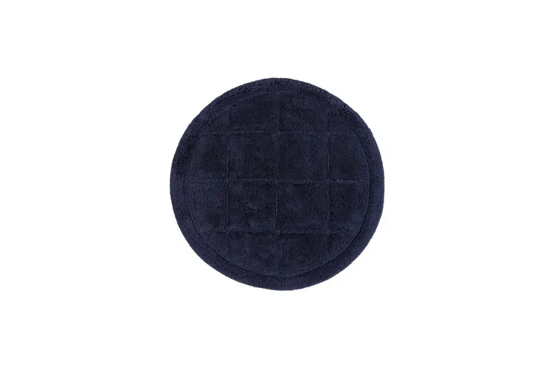 Badrumsmatta Square, 80x80 cm, Navy Blue