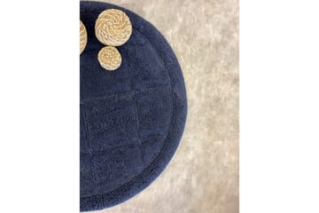 Badrumsmatta Square - 80x80 cm, Navy Blue - Inredning - Badrumsinredning - Badrumspall