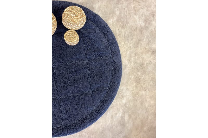 Badrumsmatta Square - 80x80 cm, Navy Blue - Inredning - Badrumsinredning - Badrumspall