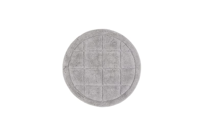 Badrumsmatta Square - 80x80 cm, Silver - Inredning - Badrumsinredning - Badrumspall