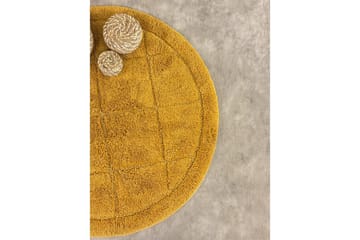 Badrumsmatta Square - 80x80 cm, Yellow - Inredning - Badrumsinredning - Badrumspall