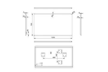 Älvhyttan Spegel 120x70 cm - Silver - Inredning - Badrumsinredning - Badrumsspegel