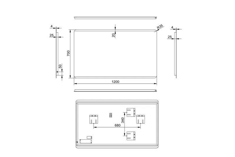 Älvhyttan Spegel 120x70 cm - Silver - Inredning - Badrumsinredning - Badrumsspegel