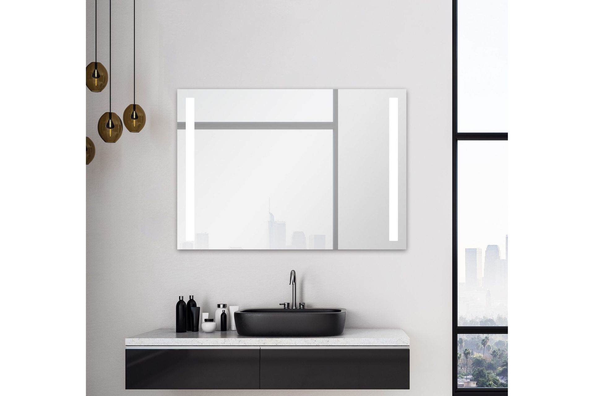 Allejaure Badrumsspegel 100x70 cm LED-belysning -