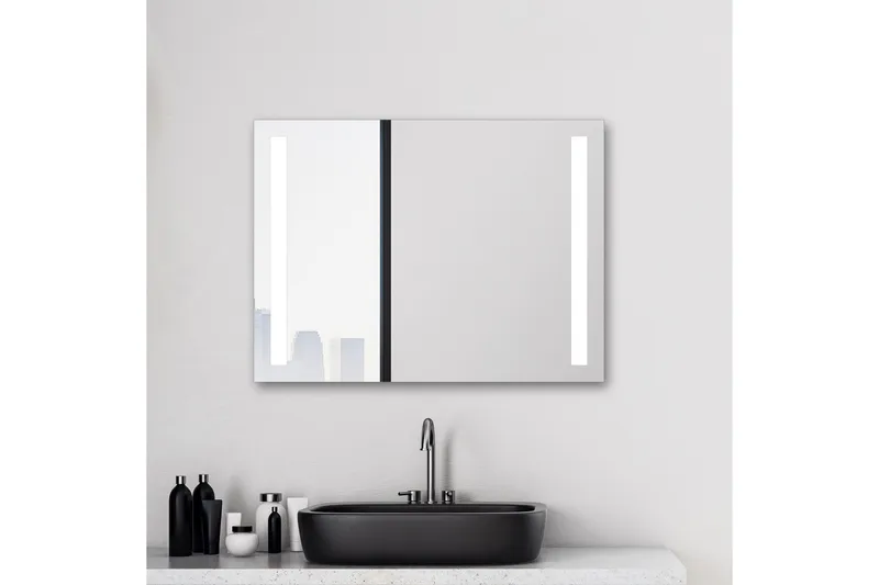 Allejaure Badrumsspegel 80x60 cm LED-belysning