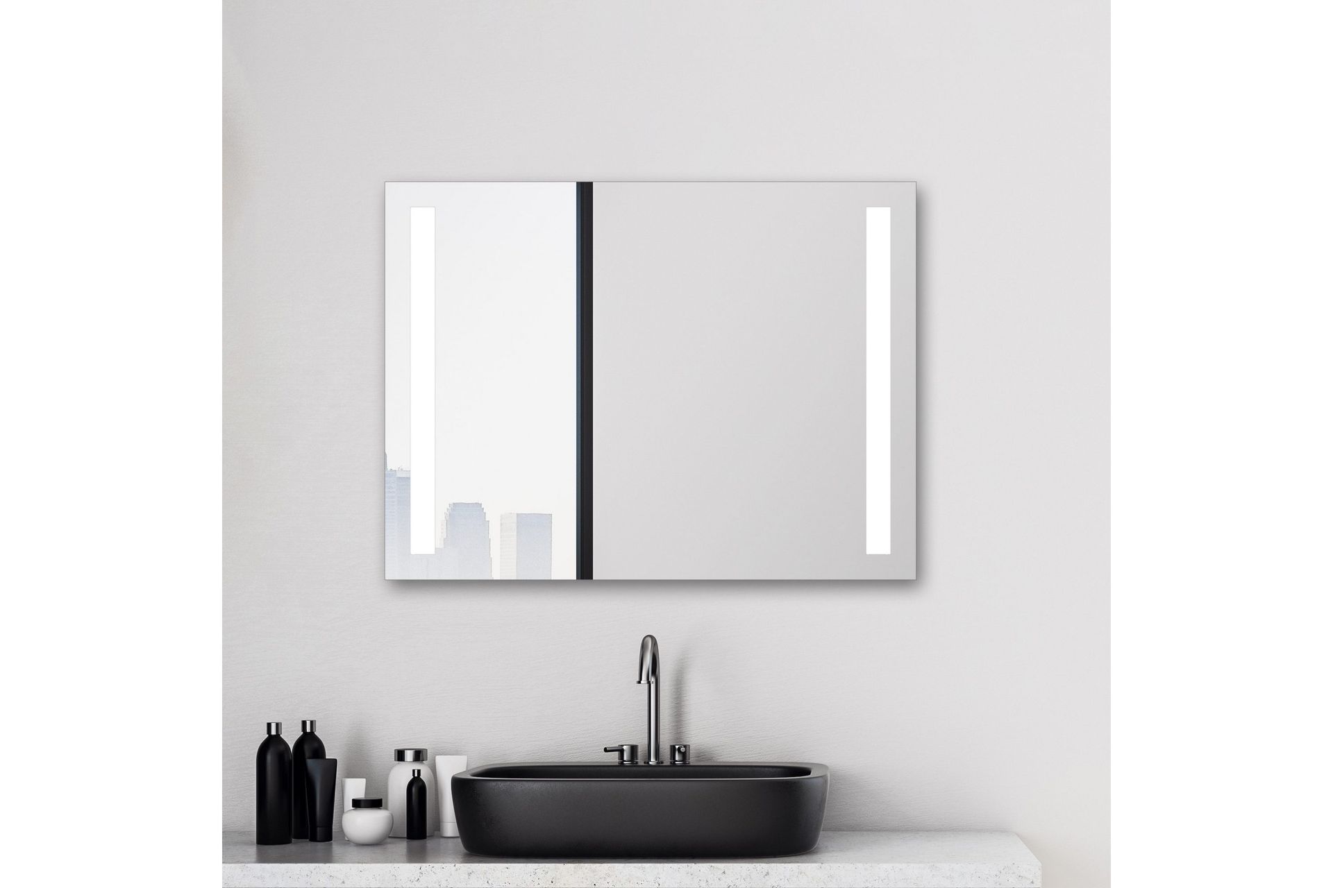Allejaure Badrumsspegel 80x60 cm LED-belysning -