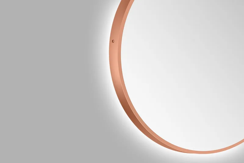 Allejaure Spegel 50 cm Rund - Koppar - Inredning - Badrumsinredning - Badrumsspegel