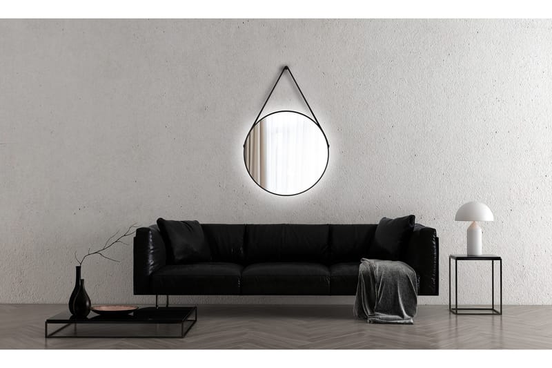 Allejaure Spegel 80 cm Rund - Svart - Inredning - Badrumsinredning - Badrumsspegel