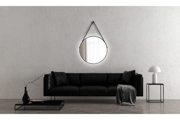 Allejaure Spegel 80 cm Rund - Svart - Inredning - Badrumsinredning - Badrumsspegel