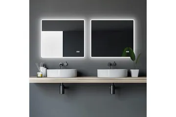 Aspsele Badrumsspegel 80x70 cm LED-belysning - Inredning - Badrumsinredning - Badrumsspegel