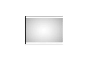 Badrumsspegel Almunge 60 cm LED-belysning - Svart - Inredning - Badrumsinredning - Badrumsspegel