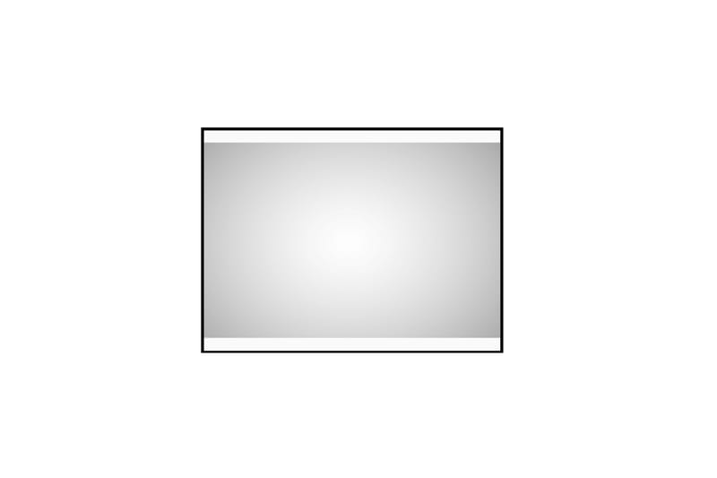 Badrumsspegel Almunge 60 cm LED-belysning - Svart - Inredning - Badrumsinredning - Badrumsspegel