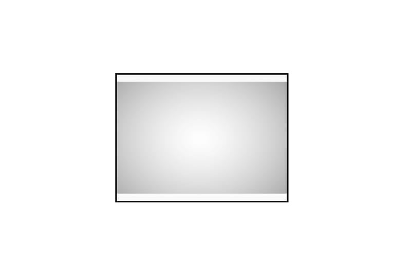 Badrumsspegel Almunge 60 cm LED-belysning - Svart - Badrumsspegel med belysning - Spegel - Badrumsspegel