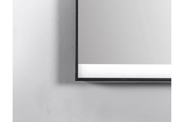 Badrumsspegel Almunge 60 cm LED-belysning - Svart - Inredning - Badrumsinredning - Badrumsspegel