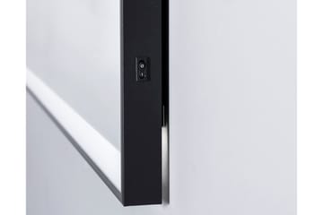 Badrumsspegel Almunge 70 cm LED-belysning - Svart - Inredning - Badrumsinredning - Badrumsspegel
