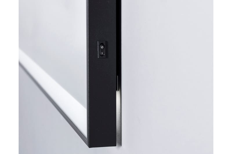 Badrumsspegel Almunge 70 cm LED-belysning - Svart - Inredning - Badrumsinredning - Badrumsspegel
