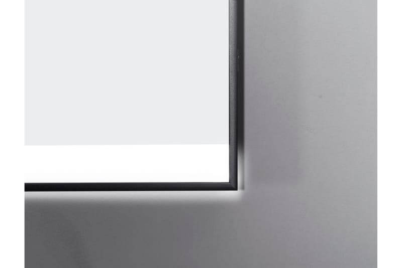 Badrumsspegel Almunge 70 cm LED-belysning - Svart - Inredning - Badrumsinredning - Badrumsspegel