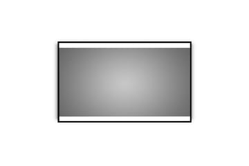 Badrumsspegel Almunge 70 cm LED-belysning - Svart - Inredning - Badrumsinredning - Badrumsspegel