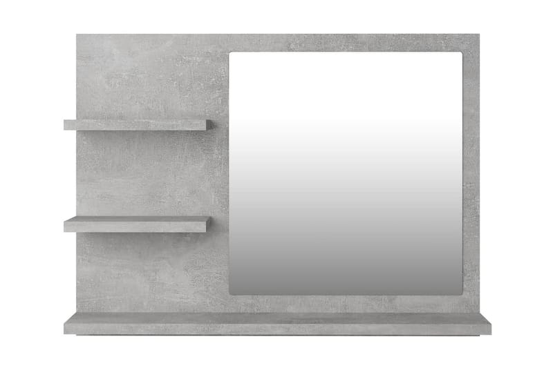 Badrumsspegel betonggrå 60x10,5x45 cm spånskiva - Grå - Spegel - Badrumsspegel