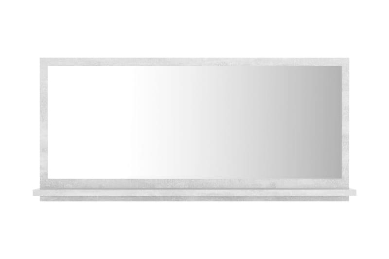 Badrumsspegel betonggrå 80x10,5x37 cm spånskiva - Grå - Spegel - Badrumsspegel