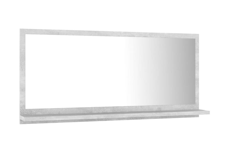 Badrumsspegel betonggrå 80x10,5x37 cm spånskiva - Grå - Spegel - Badrumsspegel