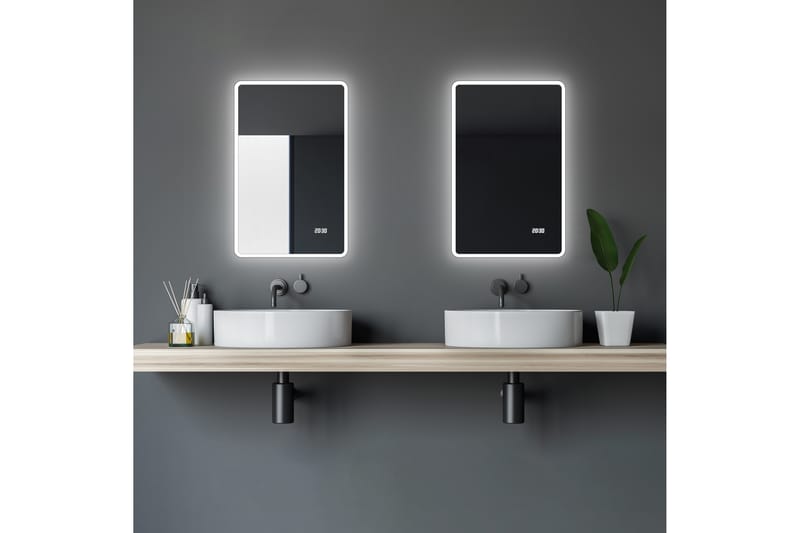 Badrumsspegel Elsabo 70 cm LED-belysning - Inredning - Badrumsinredning - Badrumsspegel