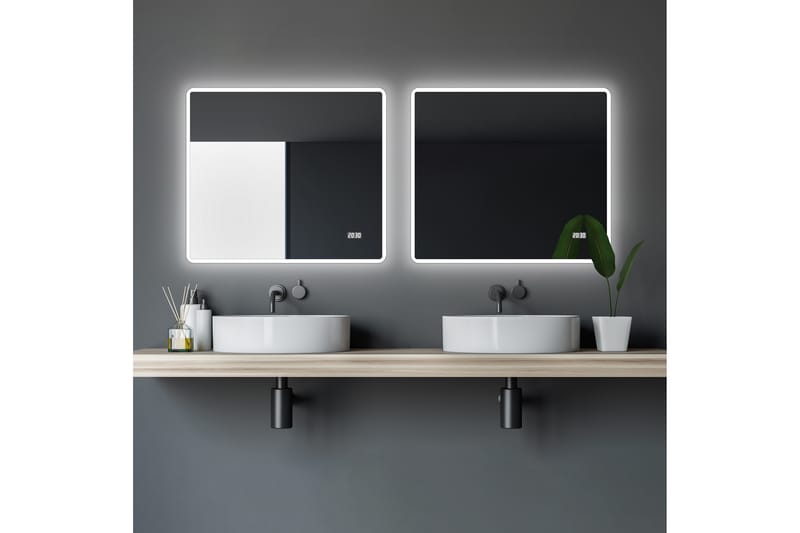 Badrumsspegel Elsabo 70 cm LED-belysning - Inredning - Badrumsinredning - Badrumsspegel