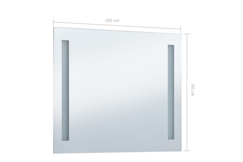 Badrumsspegel LED 100x60 cm - Silver - Spegel - Badrumsspegel