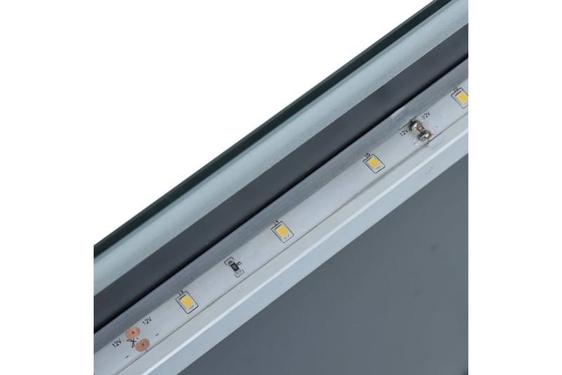 Badrumsspegel LED 50x60 cm - Silver - Badrumsspegel med belysning - Badrumsspegel - Spegel