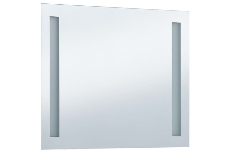 Badrumsspegel LED 60x50 cm - Silver - Badrumsspegel med belysning - Spegel - Badrumsspegel