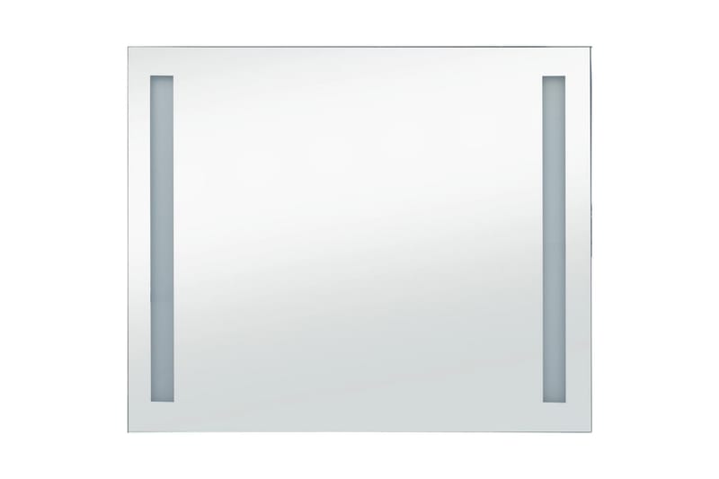 Badrumsspegel LED 80x60 cm - Silver - Badrumsspegel med belysning - Spegel - Badrumsspegel