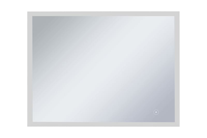 Badrumsspegel LED med touch-sensor 80x60 cm - Silver - Badrumsspegel