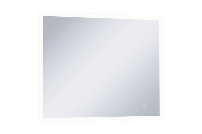 Badrumsspegel LED med touch-sensor 80x60 cm - Silver - Badrumsspegel